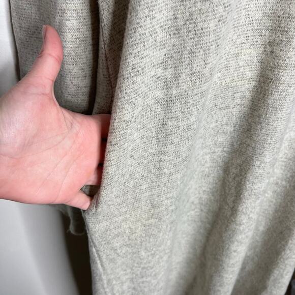 Moth Anthropologie Sweater Dress Medium Gray Midi Knit Lagenlook Asymmetric Hem - Picture 11 of 14